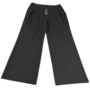 NWT Jenni Kayne Jones Trouser Wool Pants Black 12